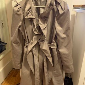 Zip up trench coat